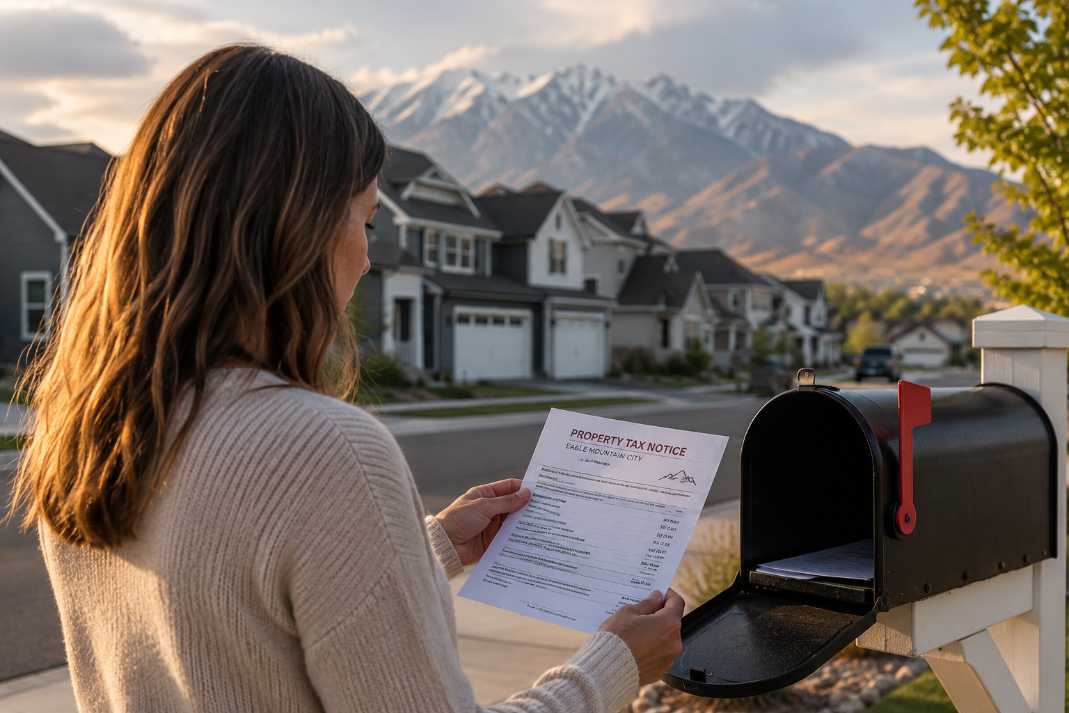 Eagle Mountain Utah city truth in taxation notice proposed property tax increase 2026