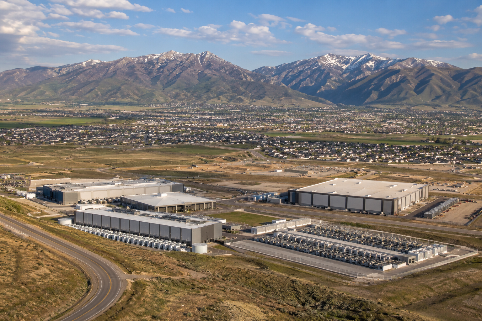 Kevin O'Leary Stratos Project Utah data centers air quality Eagle Mountain Wasatch Front 2026