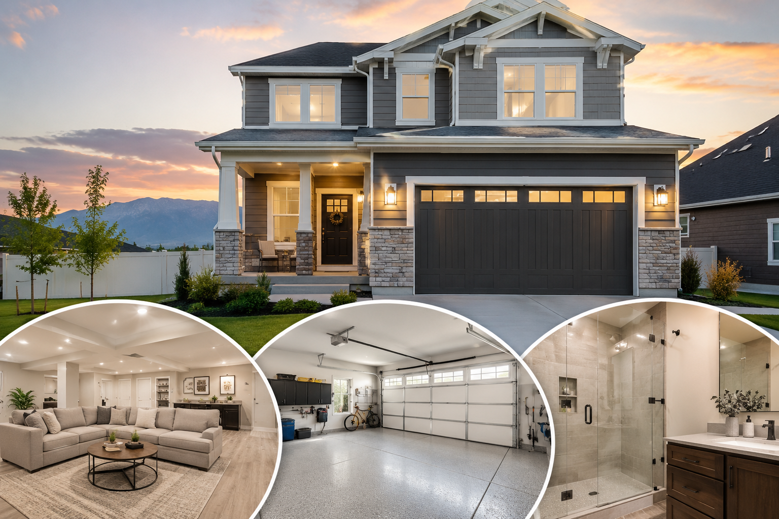 Saratoga Springs Utah home features that add value finished basement garage bathroom