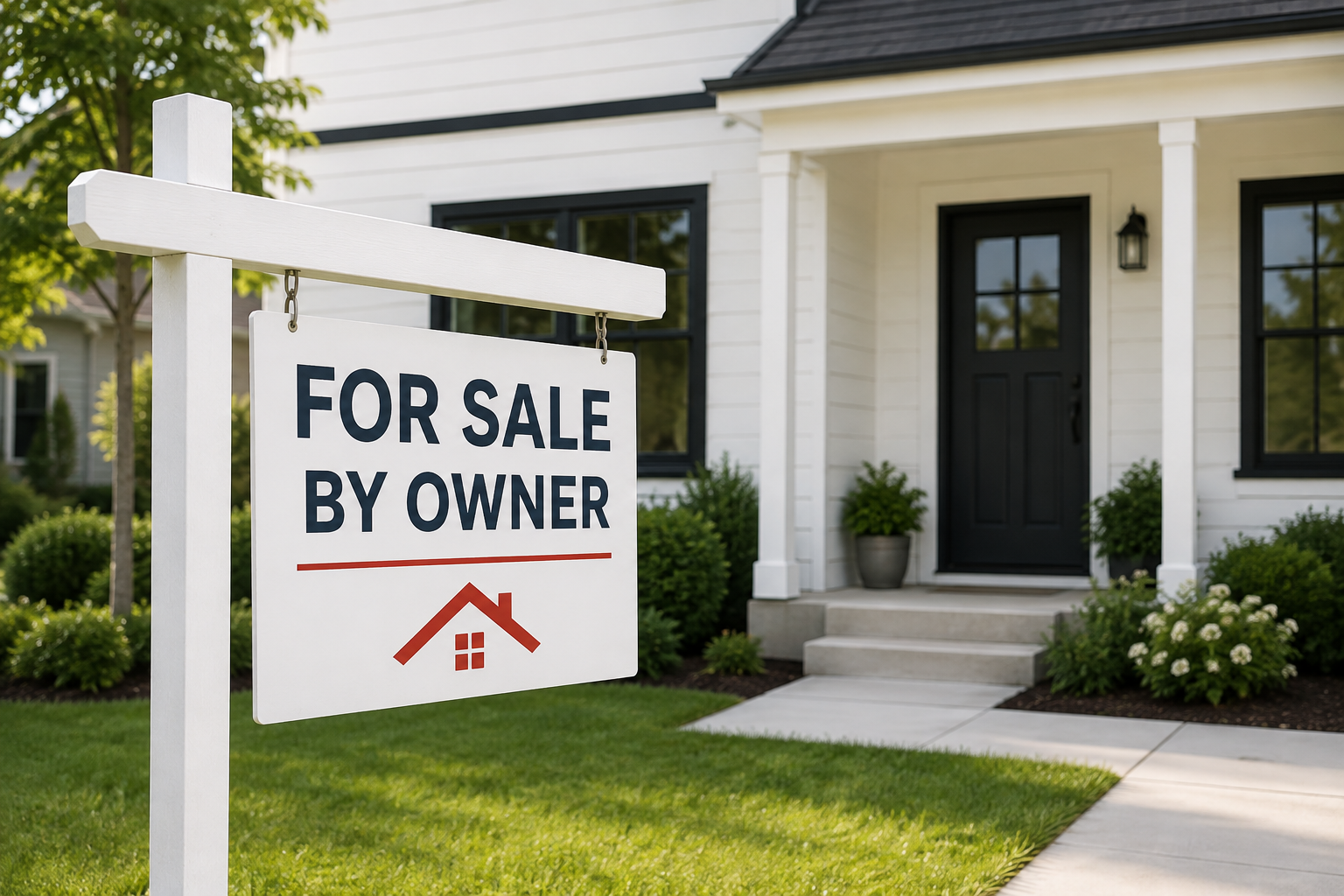For sale by owner sign in the yard of a Utah County home