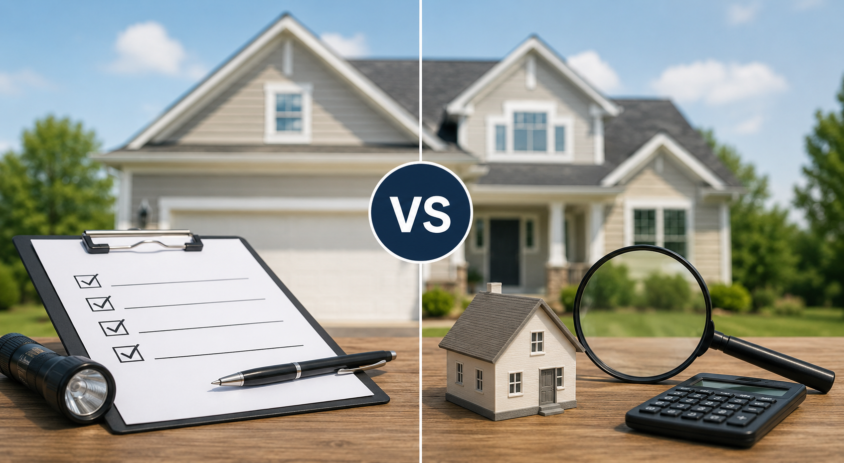 Home inspector and appraiser at a Utah house showing the difference between inspection and appraisal