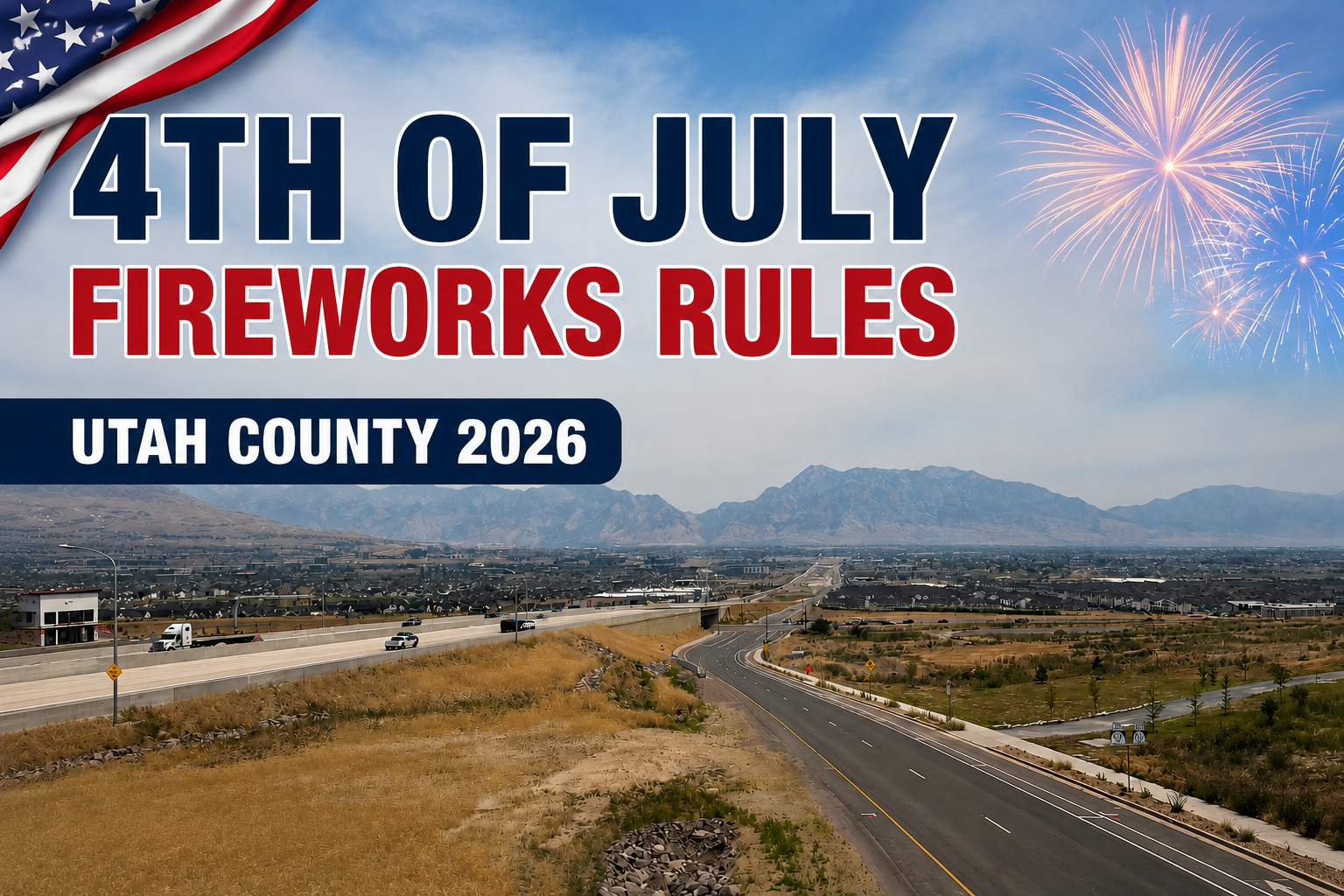 4th of July fireworks rules Utah County 2026 Eagle Mountain Saratoga Springs Lehi city by city